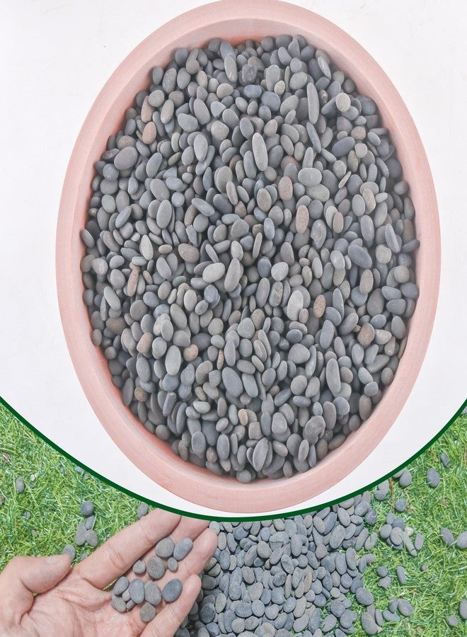 CJGQ 2.4lb River Rocks Pebbles for Plants & Succulents, Decorative Outdoor Landscaping & Aquarium Garden Rocks - Image 1